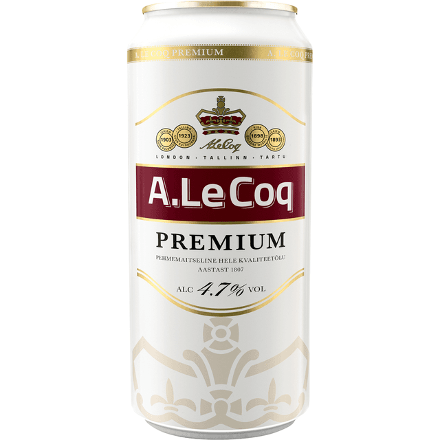 A.LE COQ õlu Premium hele 4,7% 50cl(purk) product_info