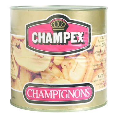 CHAMPEX Šampinjonilõigud soolvees 2,45kg