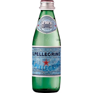 SANPELLEGRINO Mineraalvesi 250ml (gaseeritud, klaas)