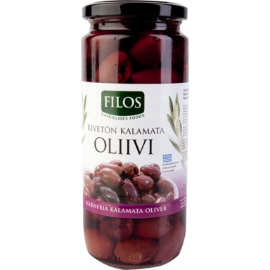 FILOS Kreeka kalamata kivideta oliivid 480g