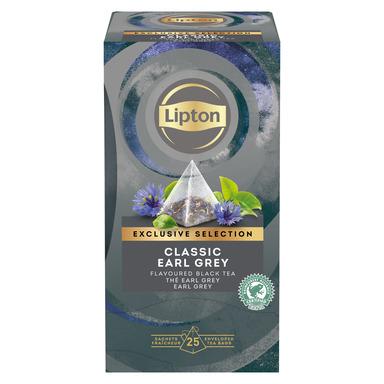 LIPTON Must tee Earl Grey 25x1,8g (püramiid, fooliumis)