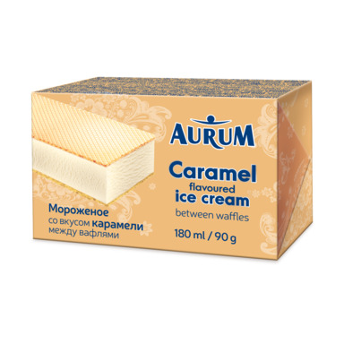 AURUM/ETALON Creme Brulee jäätis kahe vahvliga 180ml