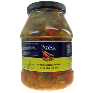 ROYAL Rohelise-punase jalapenoviilud 2,36kg (plastpurk)