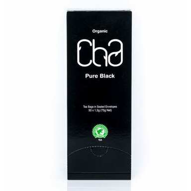 CHA Pure Black Orgaaniline must tee 50x1,5g (ümbrik)