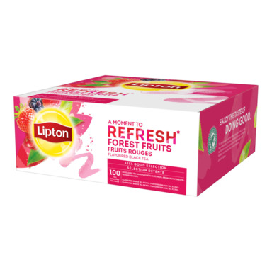 LIPTON Must tee metsamarjadega 100x2g (fooliumis)