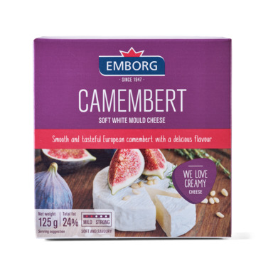 EMBORG Camembert valgehallitusjuust 24% 125g