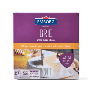 EMBORG Brie valgehallitusjuust 24% 125g