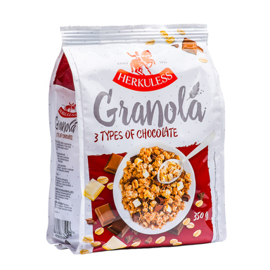 HERKULESS Granola müsli 3 šokolaadi 350g