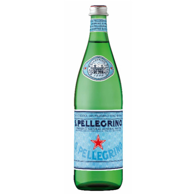 SANPELLEGRINO Mineraalvesi 0,75l (gaseeritud, klaas)