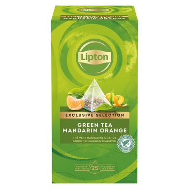 LIPTON Roheline tee mandariini 25x1,8g (püramiid, foolium)