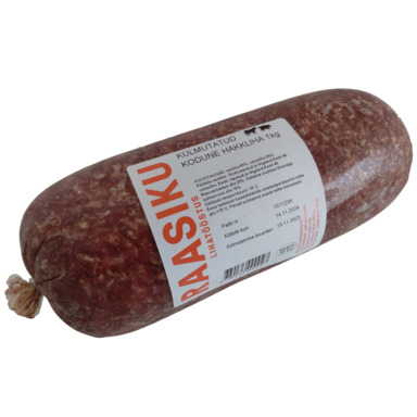 RAASIKU Kodune hakkliha 1kg (külmut.)