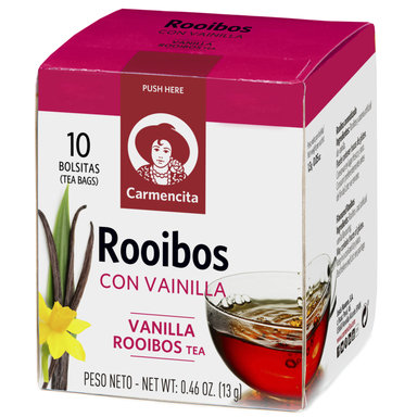 CARMENCITA Rooibose-vaniljemaitseline tee 10x1,5g (ümbrik)