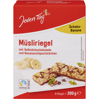 JEDEN TAG Müslibatoon šokolaadi-banaani 200g (8x25g)