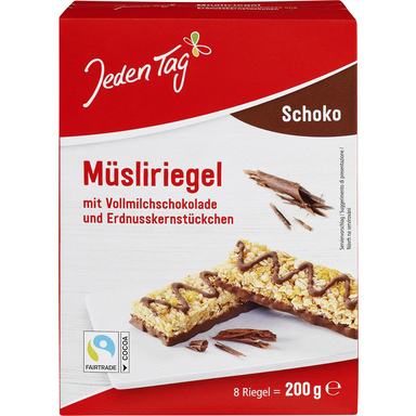 JEDEN TAG Müslibatoon šokolaadiga 200g (8x25g)