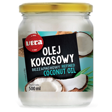 VERA Kookosõli 100% 500ml (klaaspurk)