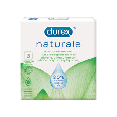 DUREX Naturals Kondoomid 3tk