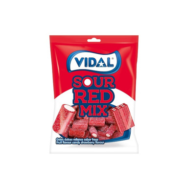 VIDAL Kummikommid Sour Red Mix 100g