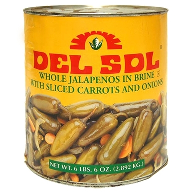 DEL SOL Terved rohelised jalapenod 2,89kg