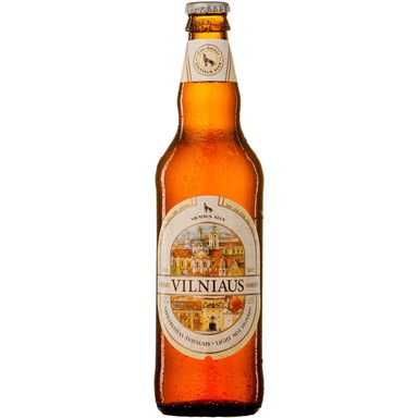 VILNIAUS õlu hele 5,2% 50cl (klaas)