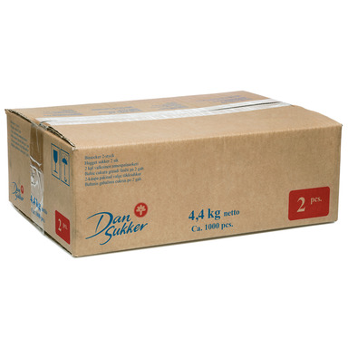 DAN SUKKER Tükksuhkur 4,4kg (2'ne minipakk 4,4g-1000tk)