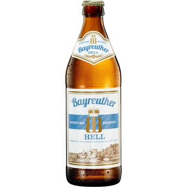 BAYREUTHER HELL õlu hele 4,9% 50cl (klaas)