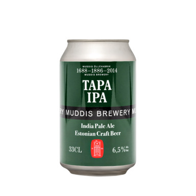 MUDDIS õlu Tapa IPA India Pale Ale hele 6,5% 33cl (purk)