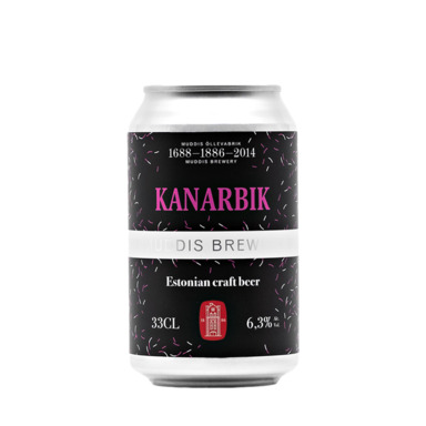 MUDDIS õlu Kanarbik tume 6,3% 33cl (purk)