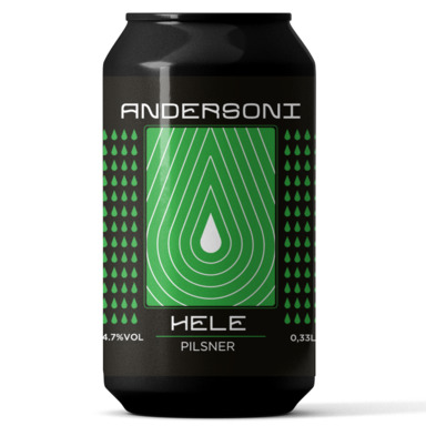 ANDERSON'S õlu Pilsner hele 4,7% 33cl (purk)