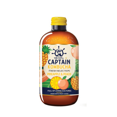 CAPTAIN Kombucha Fresh Selection Ananassi-virsiku 300ml