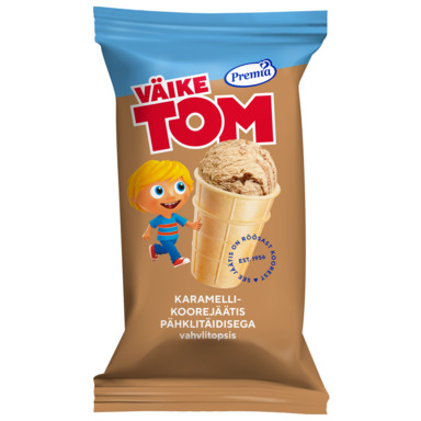 PREMIA Väike Tom karamelli-koorej. pähklitäidisega 120ml/70g