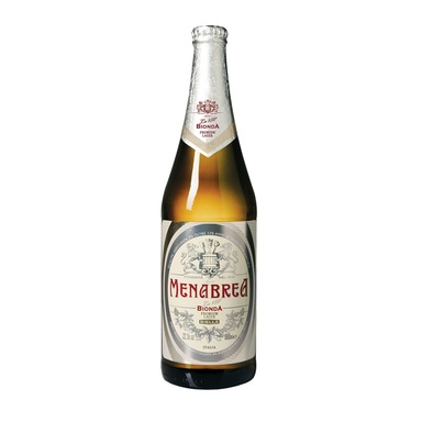 MENABREA õlu Premium Lager Bionda hele 4,8% 66cl (klaas)