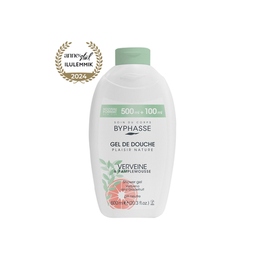 BYPHASSE Dušigeel Nature Verbena&Grapefruit 600ml