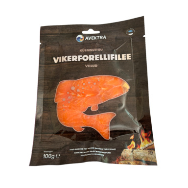 AVEKTRA Külmsuitsu vikerforellifilee viilud 100g