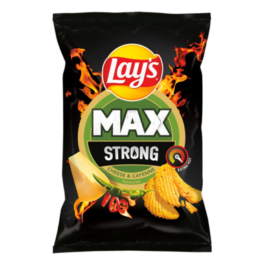 LAY'S Strong kartulikrõpsud juustu- ja cayenne maits. 120g