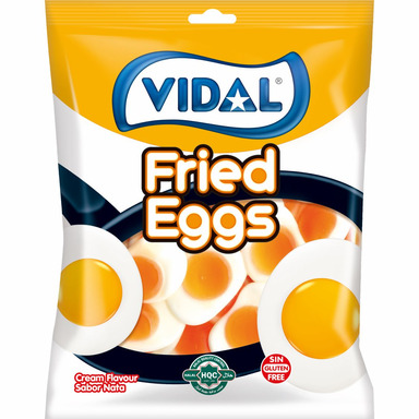 VIDAL Kummikommid Fried Eggs 90g gluteenivaba